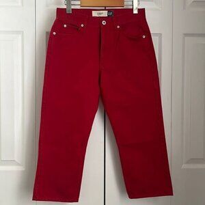 Gap Red High Rise Capris Size 6